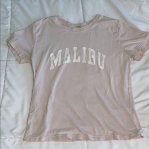 Light Pink Malibu Brandy Melville T-shirt